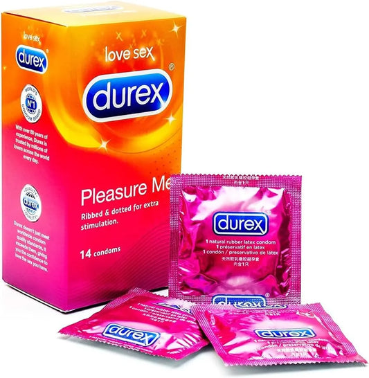 Durex Pleasure Me Ribbed and Dotted Condoms pack of 3