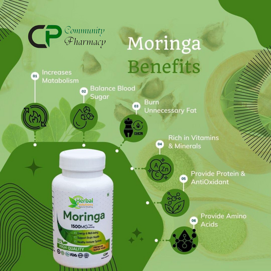 Moringa capsules only at 799/-PKR | Community Pharmacy