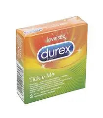 Durex Tickle Me Condoms Ribbed n Dotted - 3 Delay Condoms